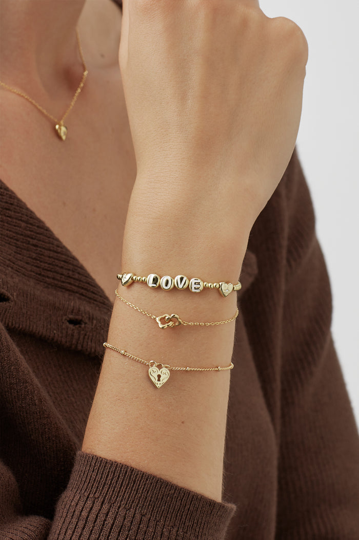 Love Letter Bead Bracelet