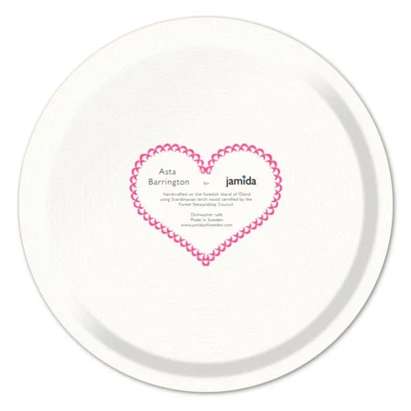 LOVE PINK ROUND TRAY