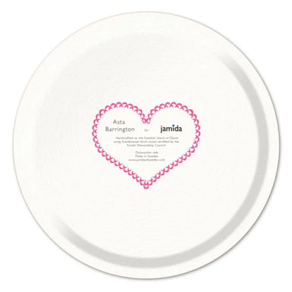 LOVE PINK ROUND TRAY