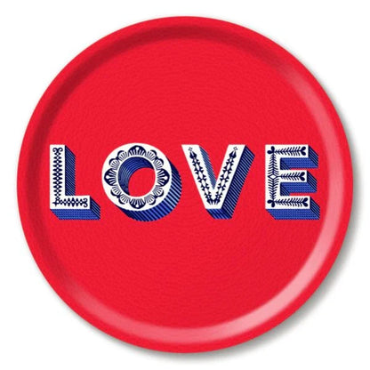 LOVE RED TRAY