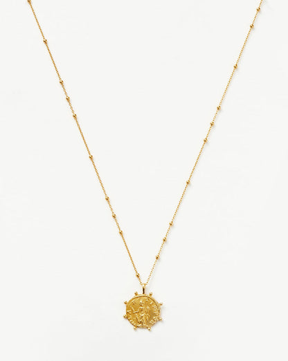Lucy Williams Engravable Beaded Coin Necklace Necklaces Missoma