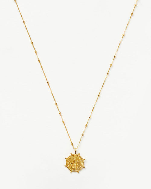 Lucy Williams Engravable Beaded Coin Necklace Necklaces Missoma