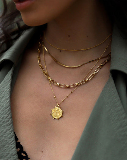 Lucy Williams Engravable Beaded Coin Necklace Necklaces Missoma