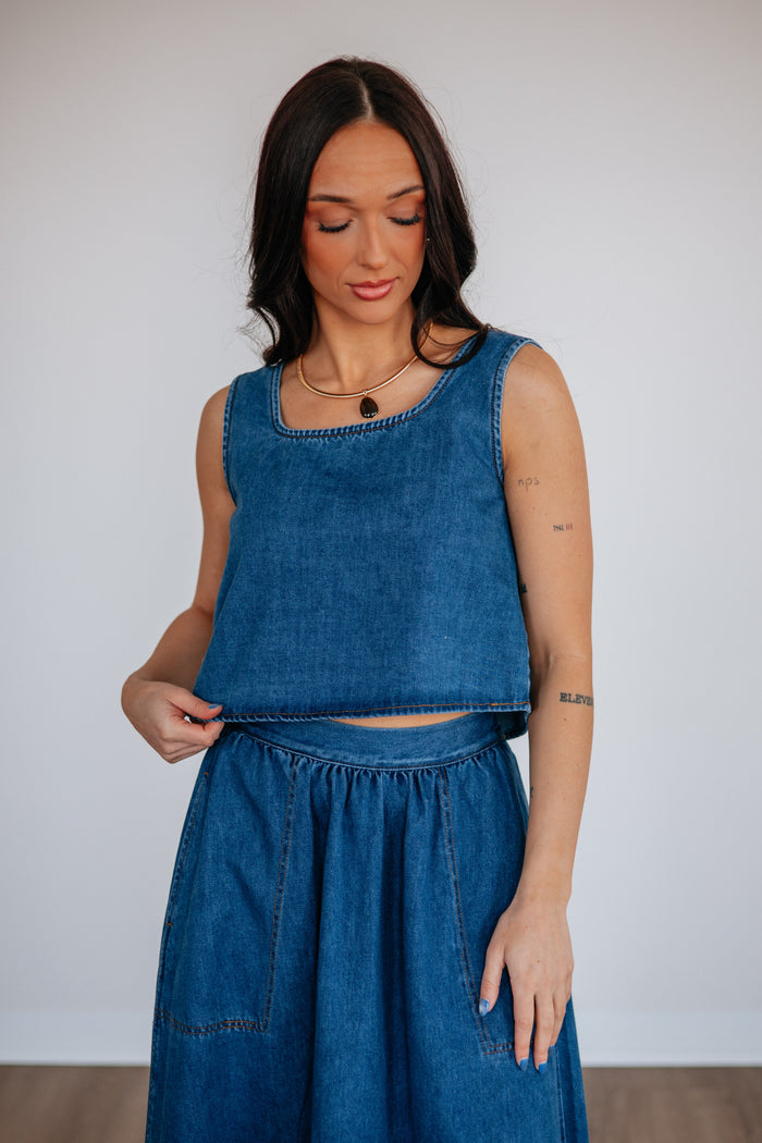 Lynetta Denim Top