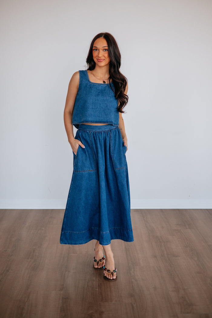 Lynetta Denim Top