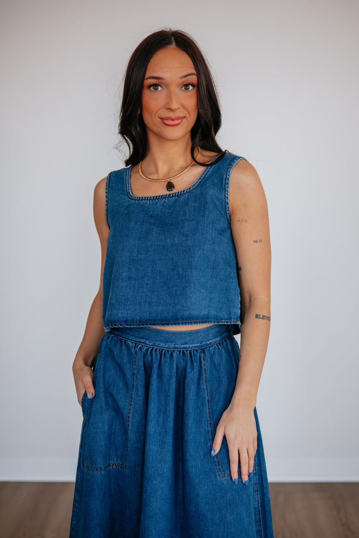 Lynetta Denim Top