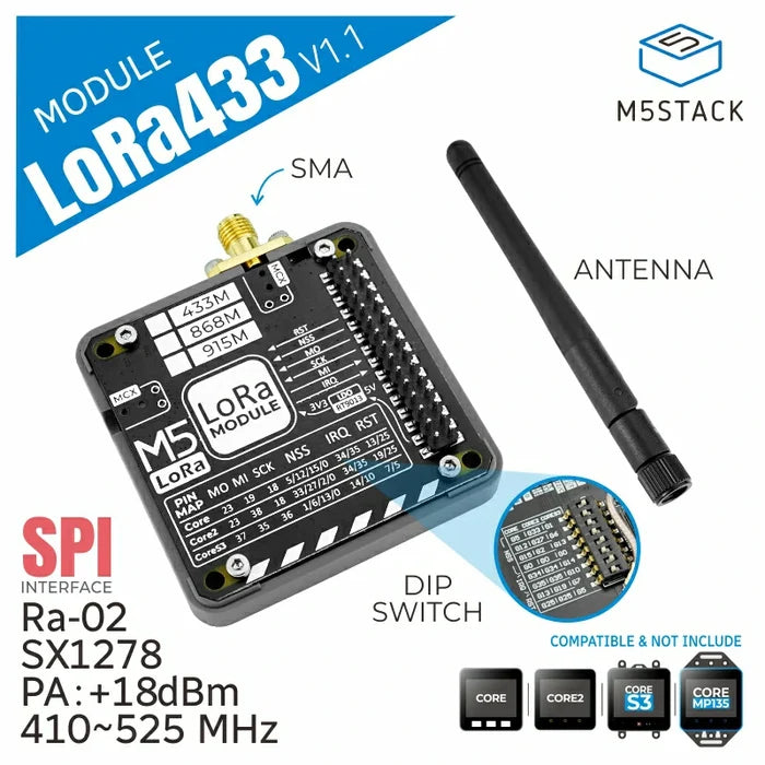 M5Stack LoRa Module (433MHz) v1.1 - m5stack-store