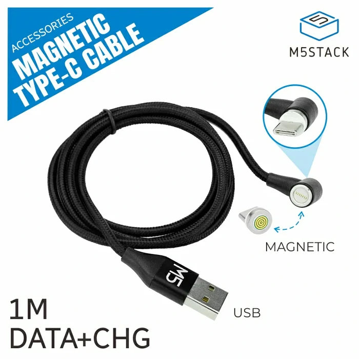 M5Stack Magnetic Type-C Cable with Connector - 1m - m5stack-store