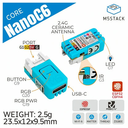 M5Stack NanoC6 Dev Kit - m5stack-store