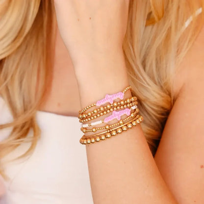 Mahjong Pink Bracelet on Color