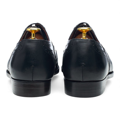Masterclass 'Brunel' Black Leather Oxford Brogues UK 8.5 F