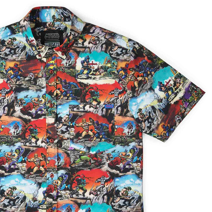 RSVLTS XS He-Man and the Masters of the Universe Short Sleeve Shirt Masters of the Universe™ "Panels of Power” – KUNUFLEX Short Sleeve Shirt Masters of the Universe™ "Panels of Power” – KUNUFLEX Short Sleeve Shirt