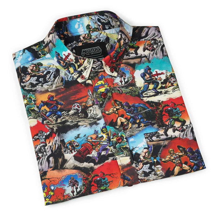 RSVLTS He-Man and the Masters of the Universe Short Sleeve Shirt Masters of the Universe™ "Panels of Power” – KUNUFLEX Short Sleeve Shirt Masters of the Universe™ "Panels of Power” – KUNUFLEX Short Sleeve Shirt
