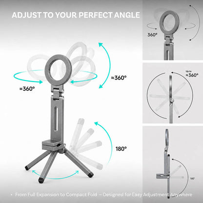 MCM01 Foldable Magnetic Phone Clamp Stand