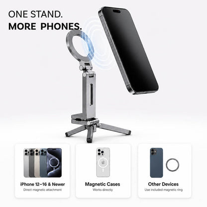 MCM01 Foldable Magnetic Phone Clamp Stand