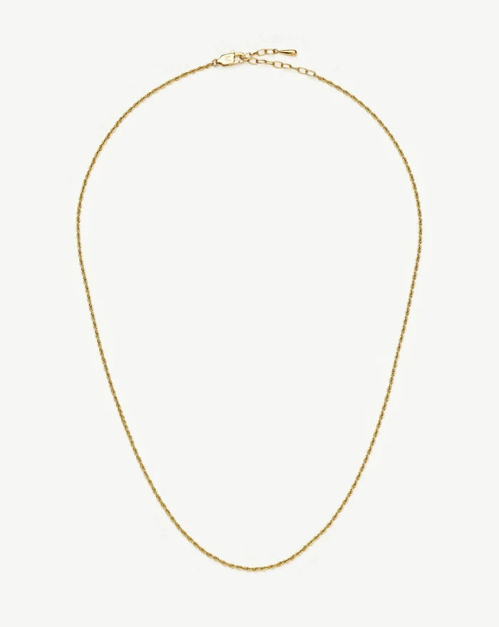 Medium Rope Chain Necklace | 18k Gold Plated Necklaces Missoma