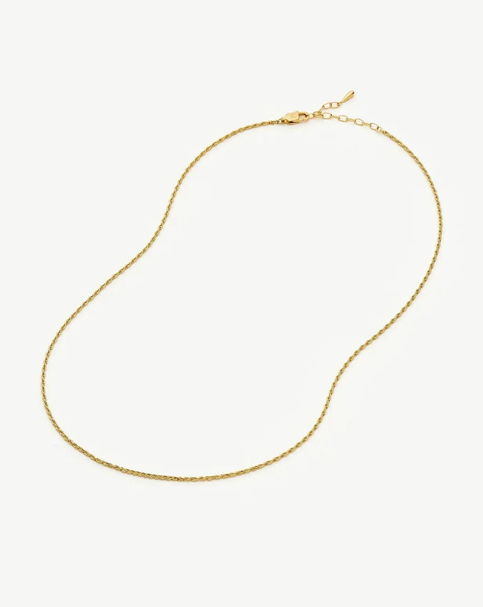 Medium Rope Chain Necklace | 18k Gold Plated Necklaces Missoma