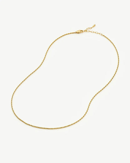 Medium Rope Chain Necklace | 18k Gold Plated Necklaces Missoma