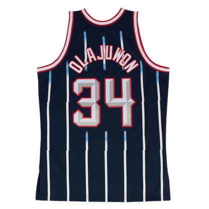 Men's Houston Rockets Mitchell & Ness Hakeem Olajuwon HWC 1996-97 Swingman Jersey