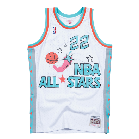 Men's Houston Rockets Mitchell & Ness HWC Clyde Drexler 1996 All-Star Swingman Jersey