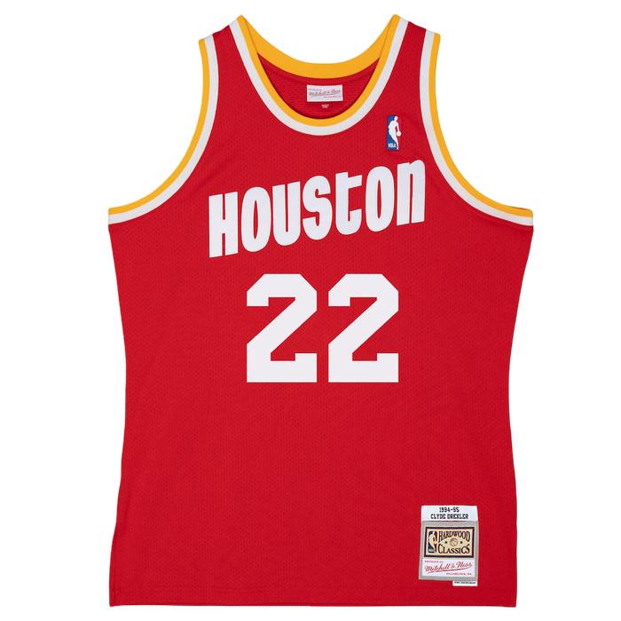 Men's Houston Rockets Mitchell & Ness HWC Clyde Drexler Swingman Jersey