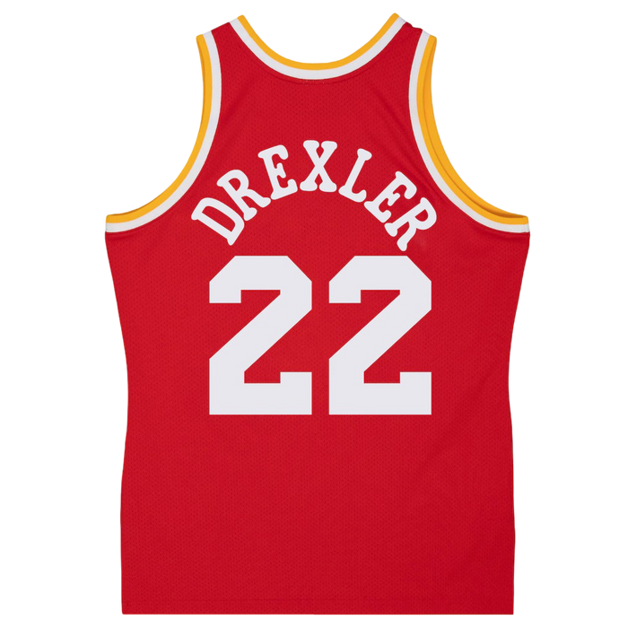 Men's Houston Rockets Mitchell & Ness HWC Clyde Drexler Swingman Jersey