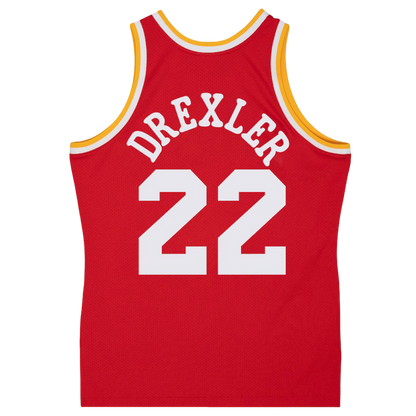 Men's Houston Rockets Mitchell & Ness HWC Clyde Drexler Swingman Jersey