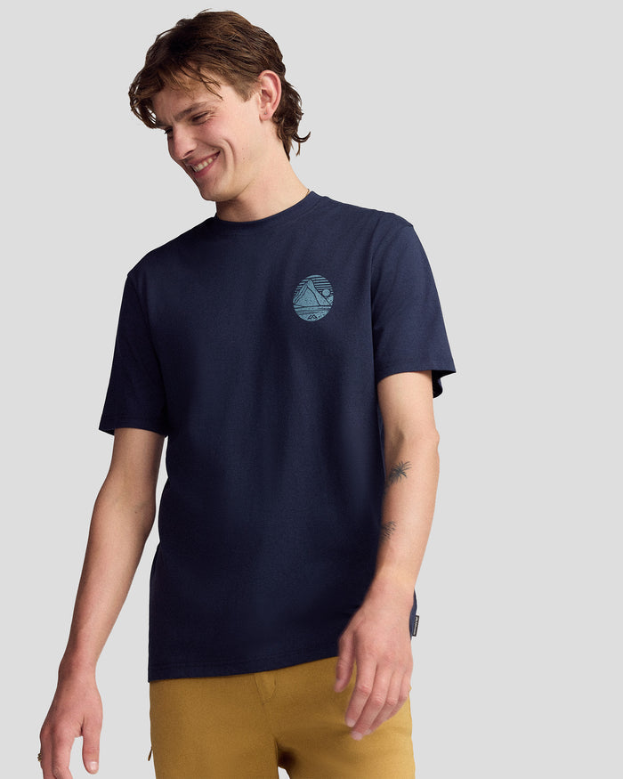 Men’s Mitre Peak Organic Cotton T-Shirt - Pure Navy