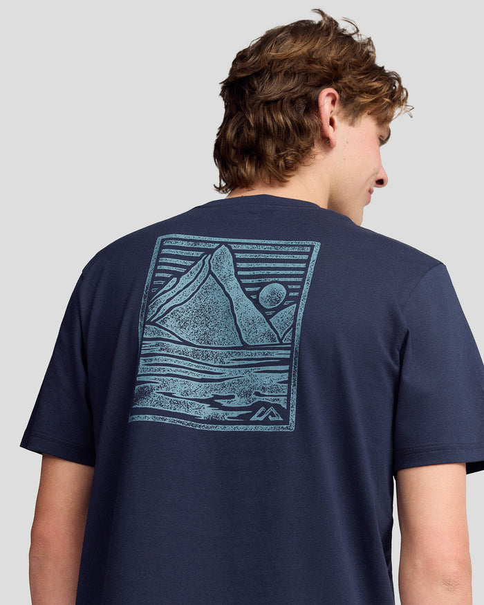 Men’s Mitre Peak Organic Cotton T-Shirt - Pure Navy