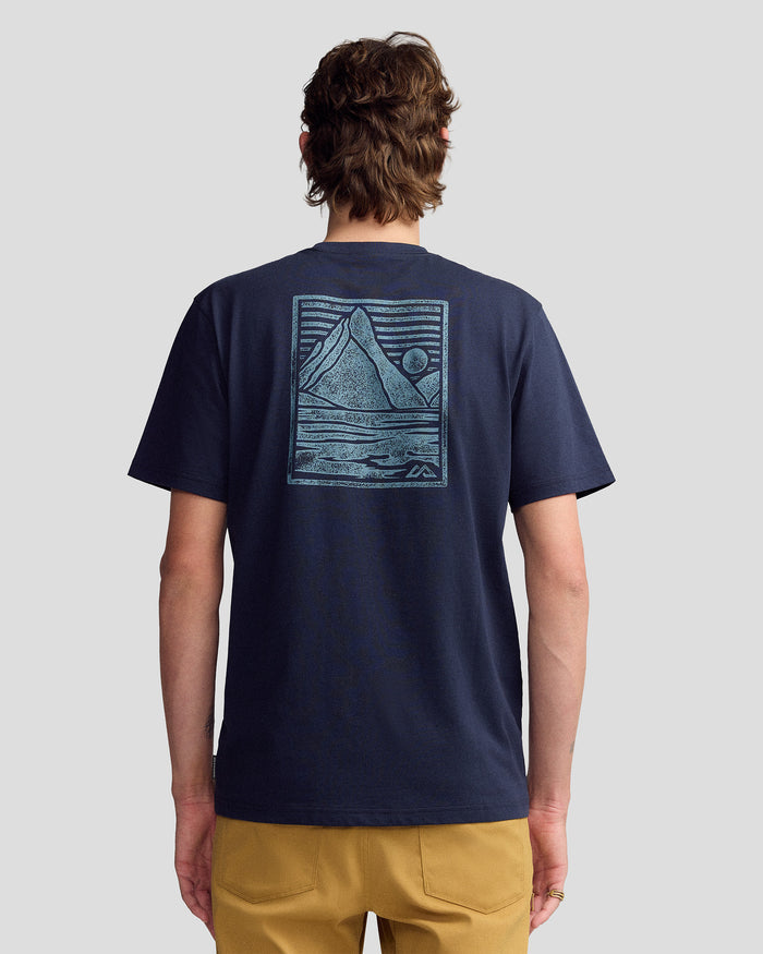 Men’s Mitre Peak Organic Cotton T-Shirt - Pure Navy