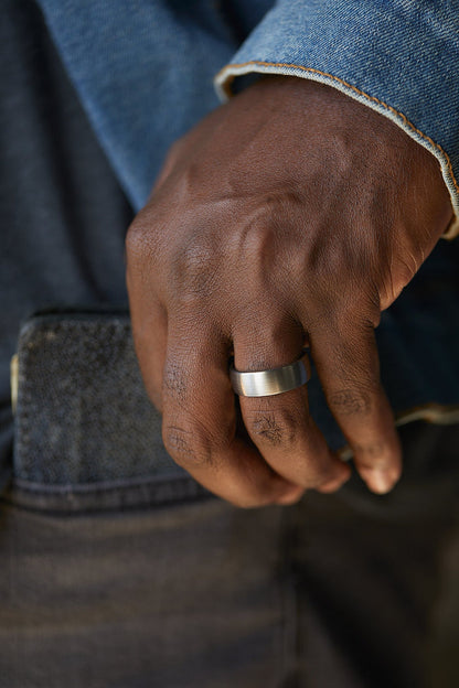 HYBRID RING - TITANIUM METAL AND PLATINUM