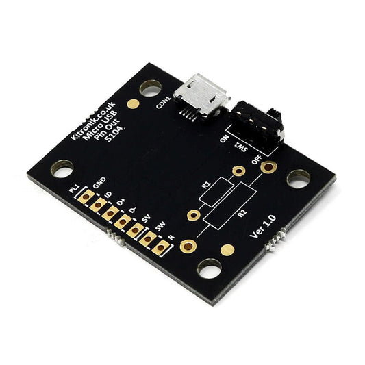 Micro USB Breakout Board with Power Switch [Discontinued] by Kitronik - The Pi Hut
