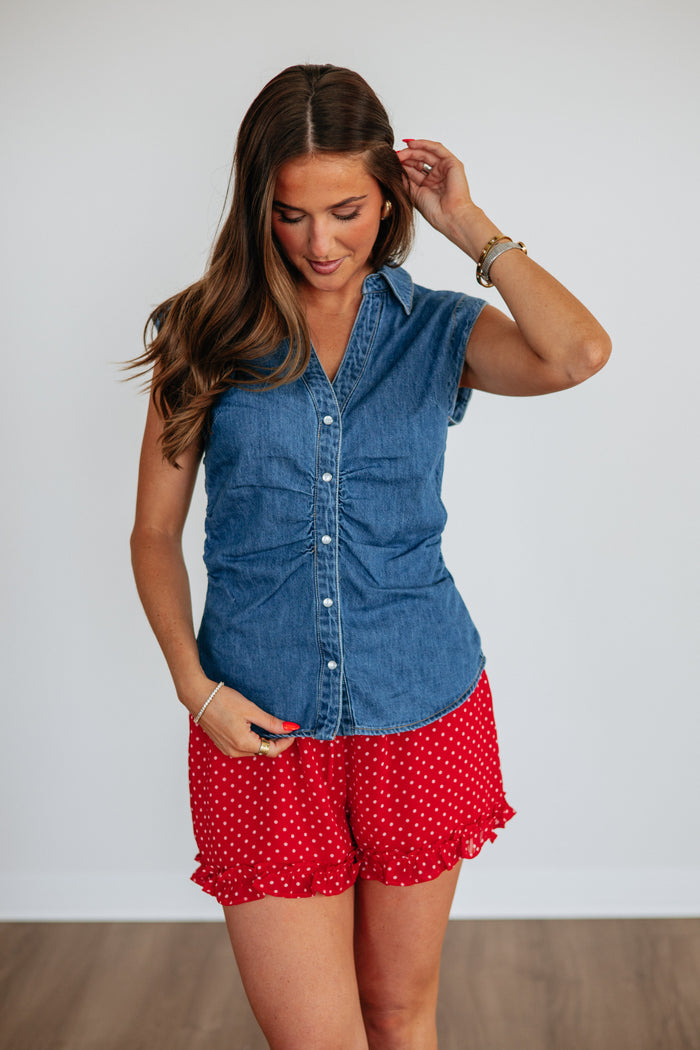 Mikella Risen Denim Top
