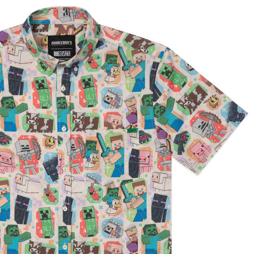 RSVLTS XS RSVLTS® Minecraft "Craft & Create"_ KUNUFLEX Short Sleeve Shirt Minecraft "Craft & Create"_ KUNUFLEX Short Sleeve Shirt