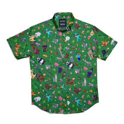 RSVLTS Minecraft Short Sleeve Shirt Minecraft "Overworld Odyssey" – KUNUFLEX Short Sleeve Shirt Minecraft "Overworld Odyssey" – KUNUFLEX Short Sleeve Shirt