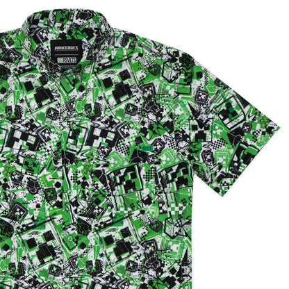 RSVLTS XS RSVLTS® Minecraft "Explosive Encounters"_ KUNUFLEX Short Sleeve Shirt Minecraft "Explosive Encounters"_ KUNUFLEX Short Sleeve Shirt