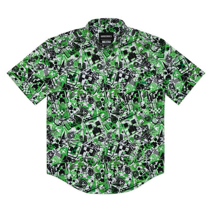 RSVLTS RSVLTS® Minecraft "Explosive Encounters"_ KUNUFLEX Short Sleeve Shirt Minecraft "Explosive Encounters"_ KUNUFLEX Short Sleeve Shirt