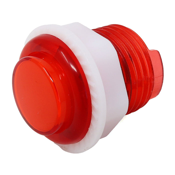 Mini LED Arcade Button - 24mm Translucent Red by The Pi Hut - The Pi Hut