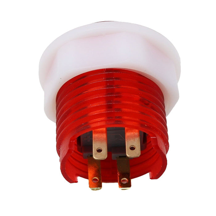 Mini LED Arcade Button - 24mm Translucent Red by The Pi Hut - The Pi Hut