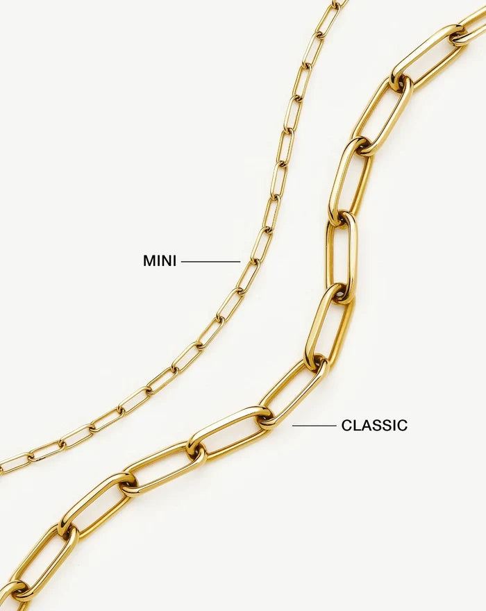 Mini Paperclip Chain Bracelet | 18k Gold Plated Bracelets Missoma