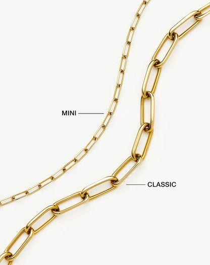 Mini Paperclip Chain Bracelet | 18k Gold Plated Bracelets Missoma