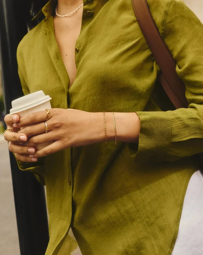Mini Paperclip Chain Bracelet | 18k Gold Plated Bracelets Missoma