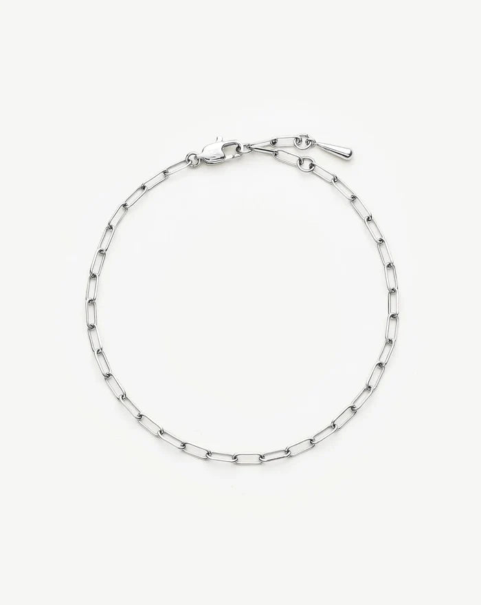 Mini Paperclip Chain Bracelet | Platinum Plated Bracelets Missoma