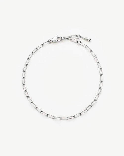 Mini Paperclip Chain Bracelet | Platinum Plated Bracelets Missoma