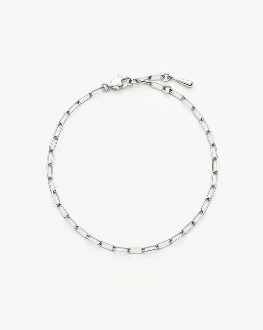 Mini Paperclip Chain Bracelet | Platinum Plated Bracelets Missoma