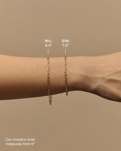 Mini Paperclip Chain Bracelet | Platinum Plated Bracelets Missoma