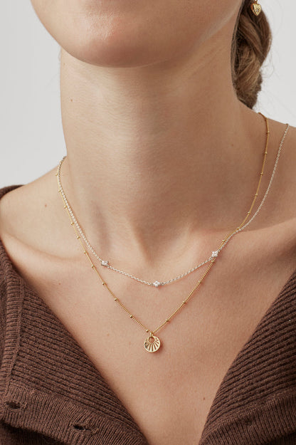 Mini Pearl Flower Necklace