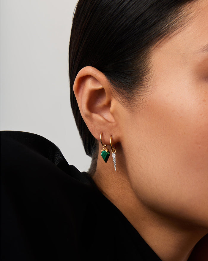 Mini Shield Hoop Earrings Earrings Missoma