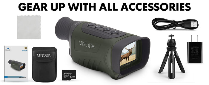 Minolta 6x25 4K UHD Digital Monocular w/IR Night Vision