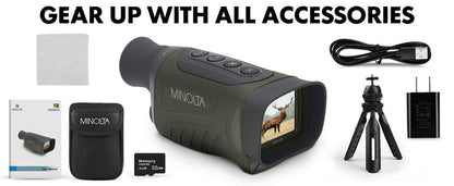 Minolta 6x25 4K UHD Digital Monocular w/IR Night Vision